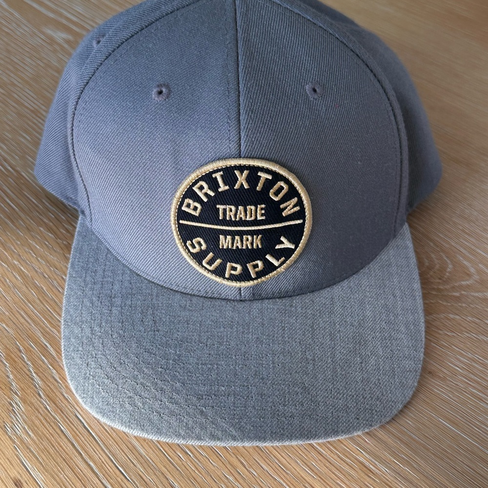 Brixton Charcoal and Gold Hat